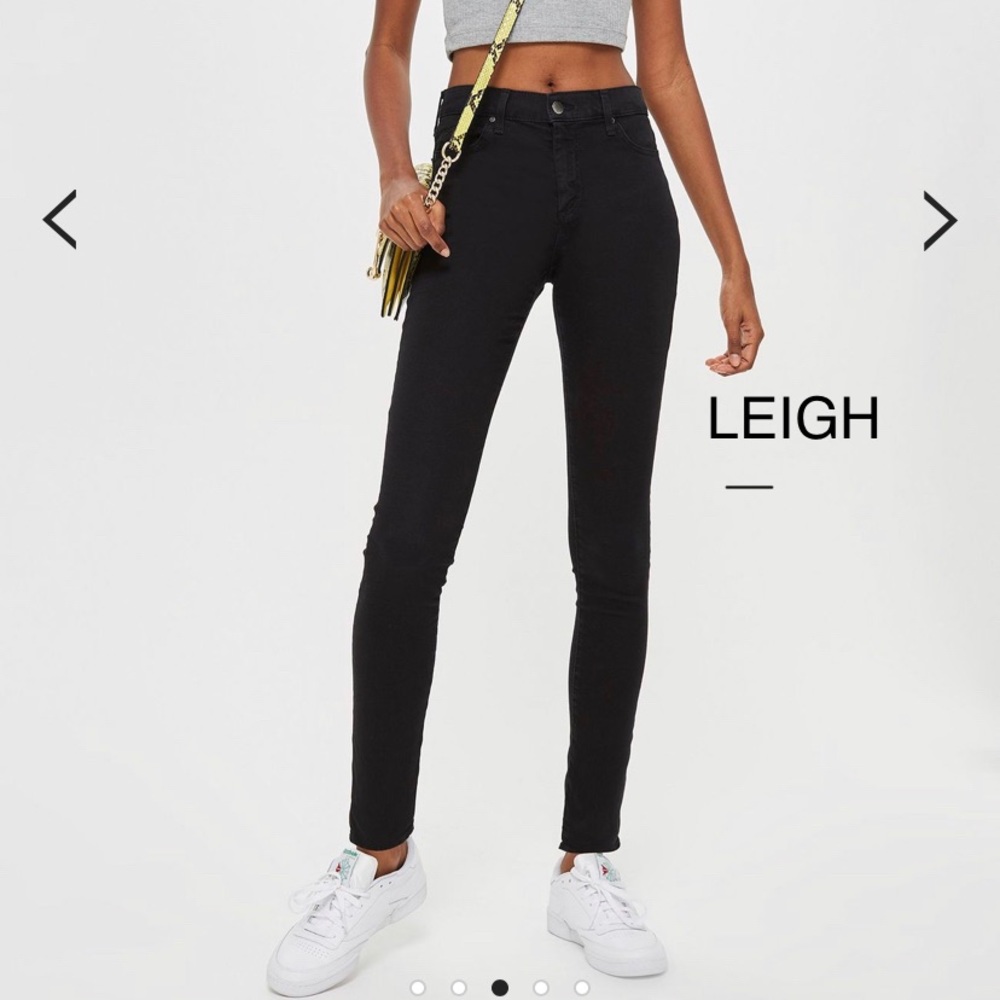 ‼️‼️SOLD‼️‼️ TopShop Leigh & Joni 3 black pants - Picture 4 of 4